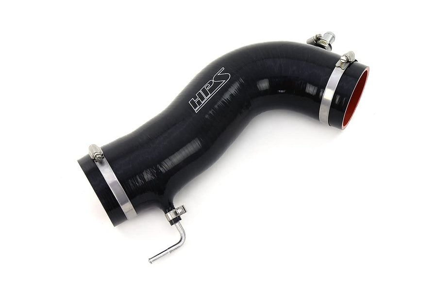 Black Silicone Air Intake Hose Kit HPS Performance Compatible for 1993-1996 Toyota Supra 3.0L Non Turbo MK4 2JZ-GE, 57-2051-BLK