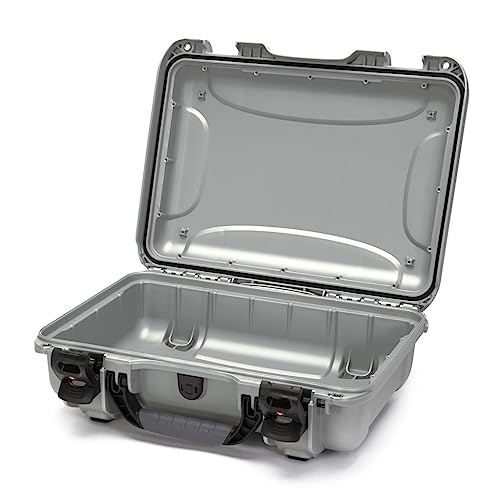 Waterproof Nanuk 923 Hard Case Empty with Incorporated TSA Approved Travel Lock Latches - Silver (923-0005)