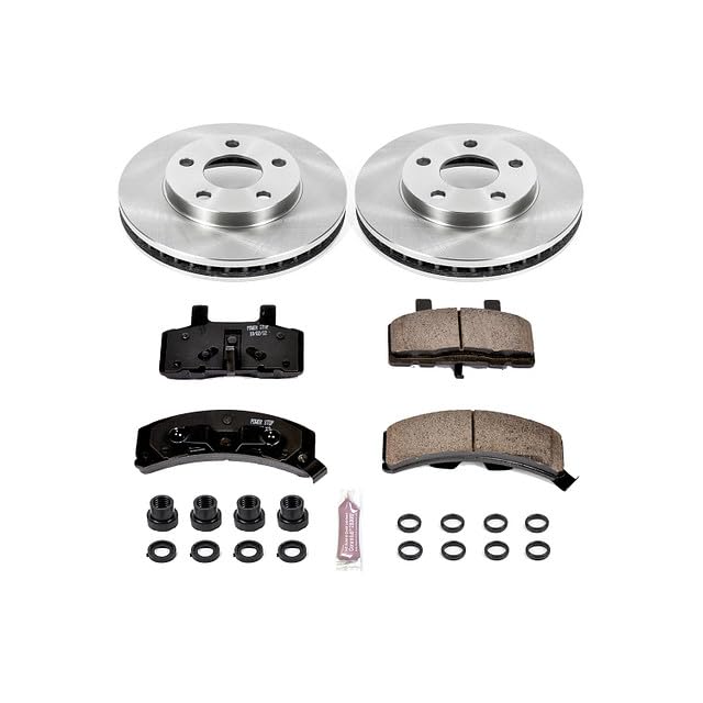 POWERSTOP Autospecialty KOE3132 Front Replacement Brake Kit-OE Brake Rotors & Ceramic Brake Pads