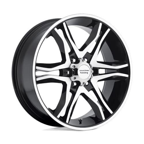 AR893 MAINLINE American Racing 18X8.5 6X5.5 12mm GLOSS BLACK MACHINED - AR89388568312