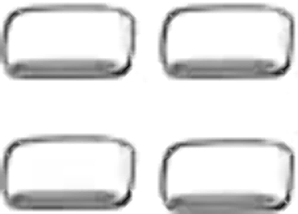 15-16 GMC & Chevy Sierra & Silverado (3rd GEN) Dually Lenses (4-Piece Set) w/ 2 Red LED Lights & 2 Amber LED Lights - Clear Lens w/Chrome Trim