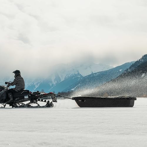 Trek Sport 94 Pelican - Utility Sled Comes with Set of Runners and Tow Hitch - Carry Up to 500 lb - Black