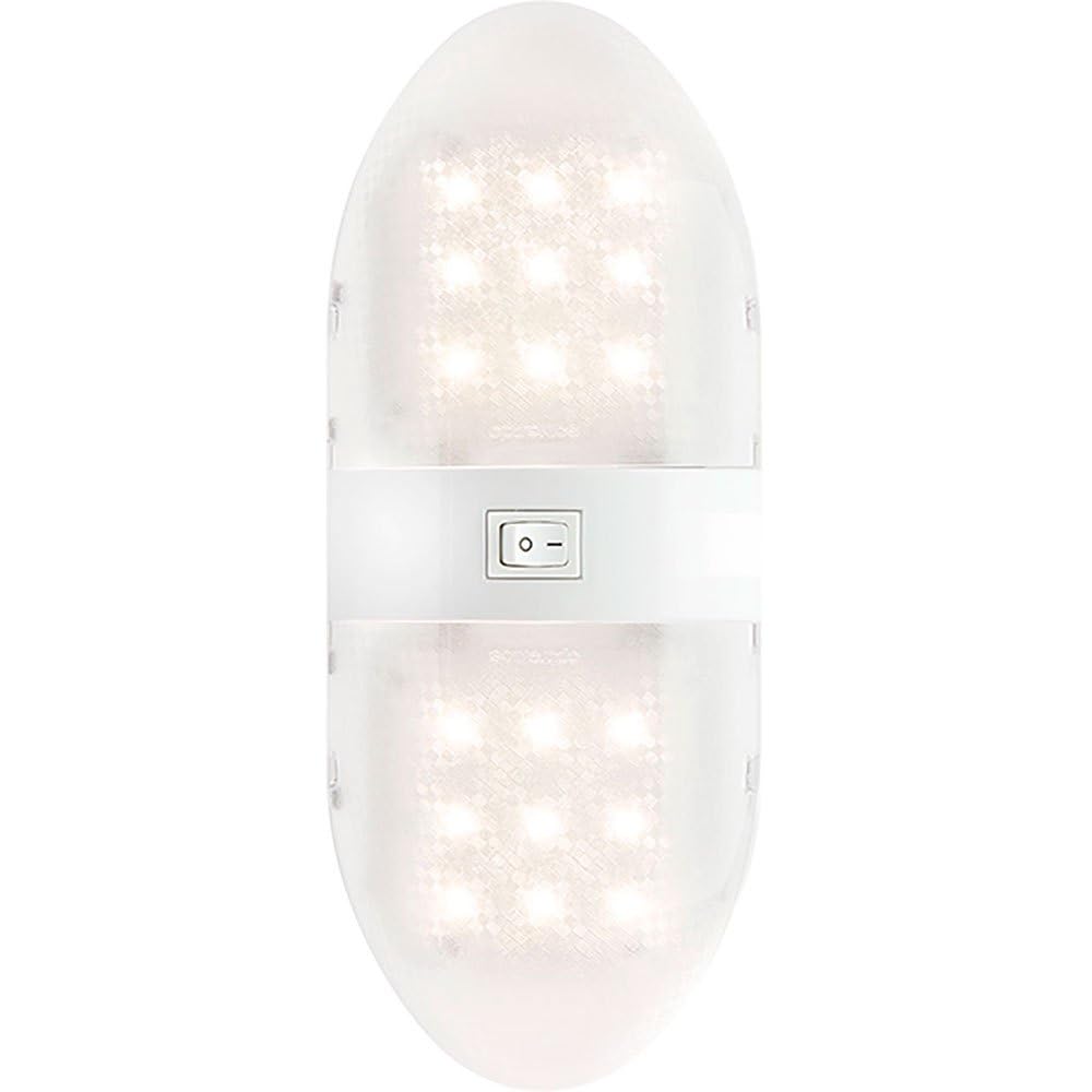 Optronics Double Fixture RVILL34P On/Off Switch (Interior Led Rv Light), White