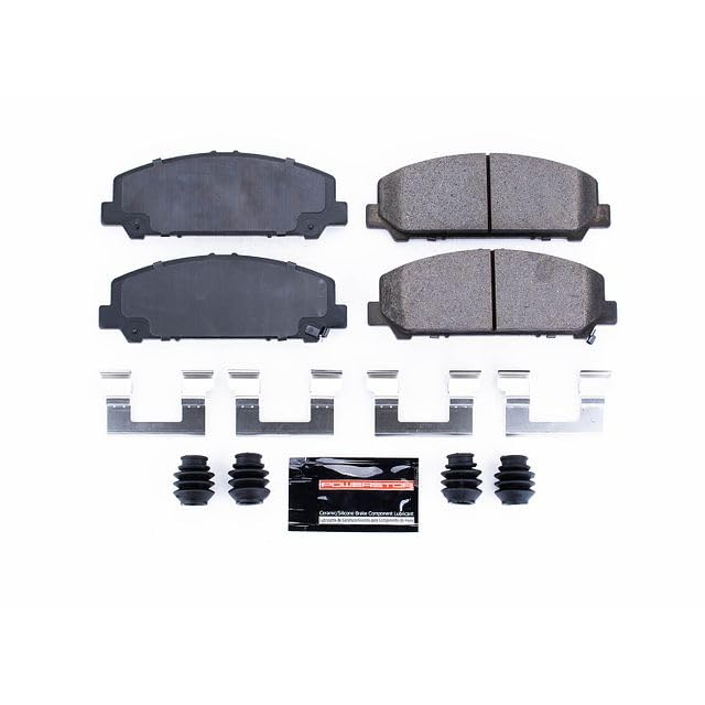Power Stop Z23-1286 Z23 Evolution Sport Carbon Fiber Infused Ceramic Brake Pads with Hardware