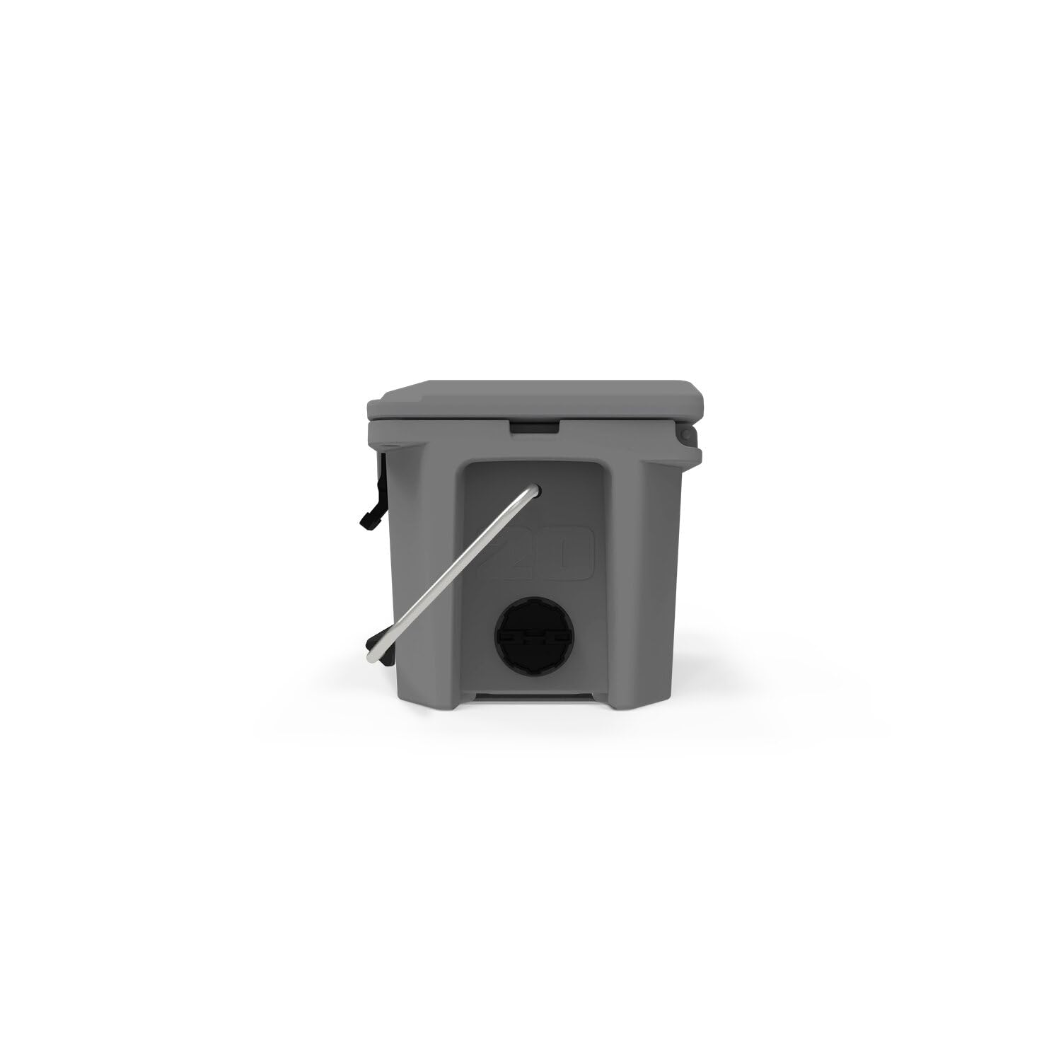 20 Cooler Grizzly | 20 qt Ice Chest Durable Rotomolded Insulated | Made in USA | Warranty for Life | For Beach Boat Camping Fishing Hunting | G20 | Gray
