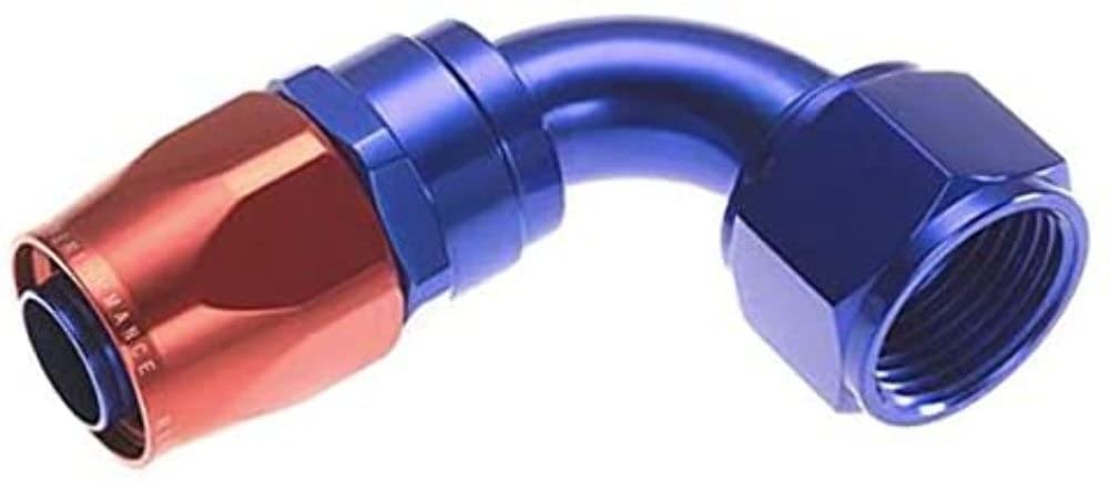 90 Degree Red/Blue Aluminum Hose End-Red Horse Performance 1090-20-1-20 An
