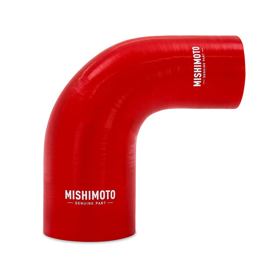 Mishimoto 90-Degree MMCP-R90-25325RD Silicone Transition Coupler, 2.50" to 3.25", Red