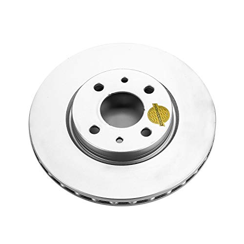 Power Stop Front EBR1296EVC Evolution Genuine Geomet Coated Brake Rotor For Fiat 500 2012-2017 [Model Specific]