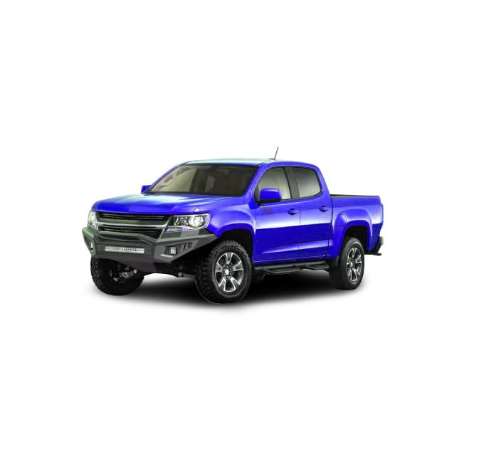 Armour II Black Horse Heavy Duty Front Bumper Kit Matte Black Compatible with 2015-2020 Chevrolet Colorado (Excl. ZR2)-AFB-CO20-K1