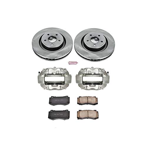 Power Stop KCOE2924 1-Click Front Auto specialty Brake Kit with Caliper, 1 Pack For Jeep Grand Cherokee 2006-2010 [Model Specific]