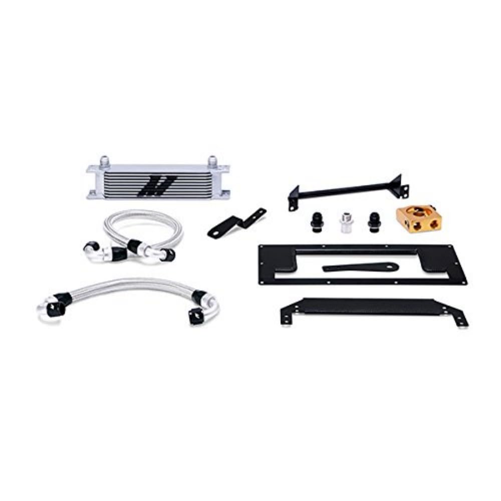 Mishimoto Oil Cooler Kit MMOC-MIA-99T Thermostatic Fits Mazda MX-5 Miata 1999-2005 Silver