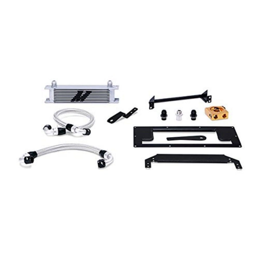 Mishimoto Oil Cooler Kit MMOC-MIA-99T Thermostatic Fits Mazda MX-5 Miata 1999-2005 Silver