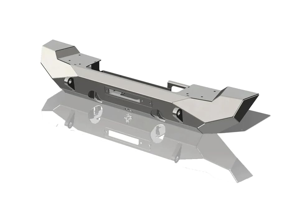 CrawlTek Midwidth Pyro Front Bumper - Black compatible with 2007-2018 Jeep Wrangler JK