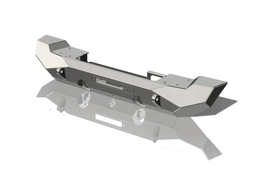 CrawlTek Midwidth Pyro Front Bumper - Black compatible with 2007-2018 Jeep Wrangler JK
