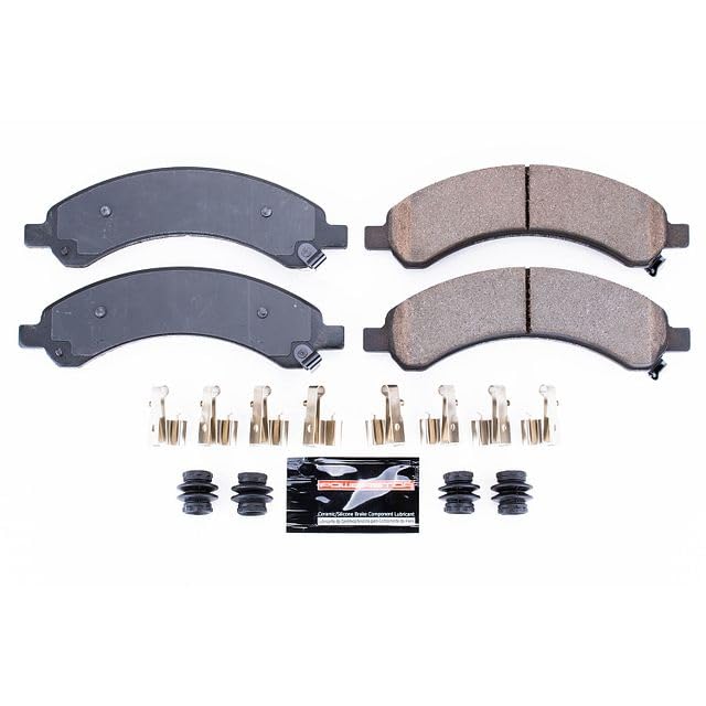Power Stop Z23-989 Z23 Evolution Sport Carbon Fiber Infused Ceramic Brake Pads with Hardware For Chevrolet Express 3500 2003-2008, GMC Savana 3500 2003-2008 [Model Specific]