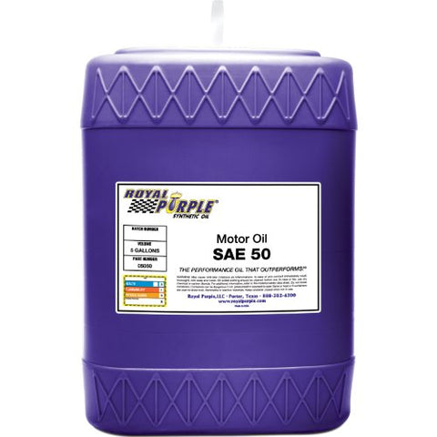 Heavy Duty Royal Purple SAE 50 High Performance Synthetic Motor Oil - 5 Gallon