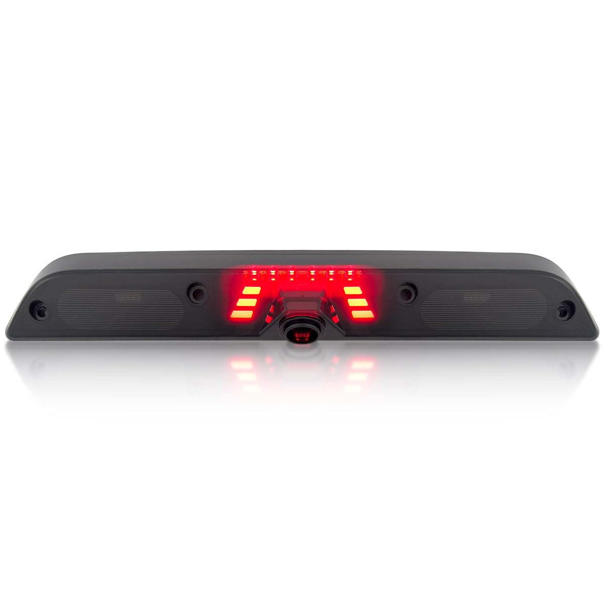 Ultra Bright Premium RECON 3rd Brake Light Fits 17-23 Super Duty (F250, F350, F450, F550) 15-25 F150 & 19-25 Ranger - Fits Models with Cargo Bed Camera - CREE XML LEDs - Smoked Lens