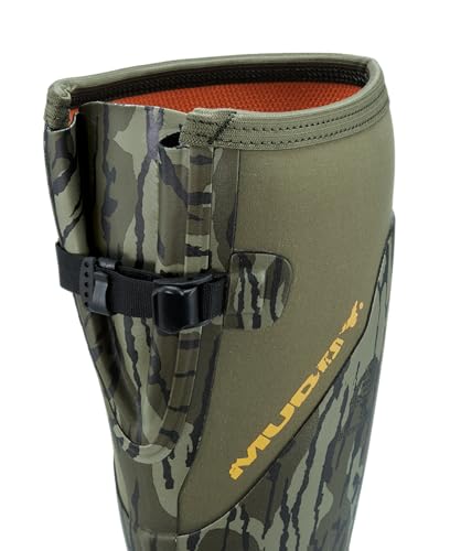 Muddy Outdoors 17" DV8 Rubber Boots Rubber Mossy Oak Bottomland Men's 12 D