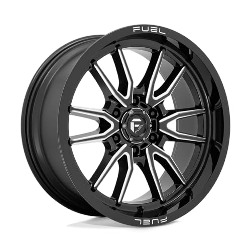 D761 CLASH FUEL OFF-ROAD 20X9, 6X135, 5.04, 1mm GLOSS BLACK MILLED - D76120908950