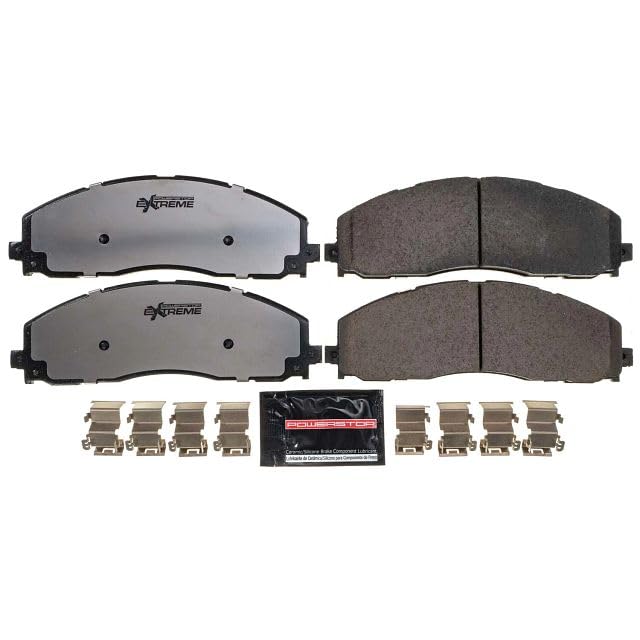 Power Stop Z36-1680 Z36 Truck & Tow Front Carbon-Fiber Ceramic Brake Pads For 2013-2022 Ford F-250 F-350 | 2013-2016 F-450 Super Duty 8 Lug