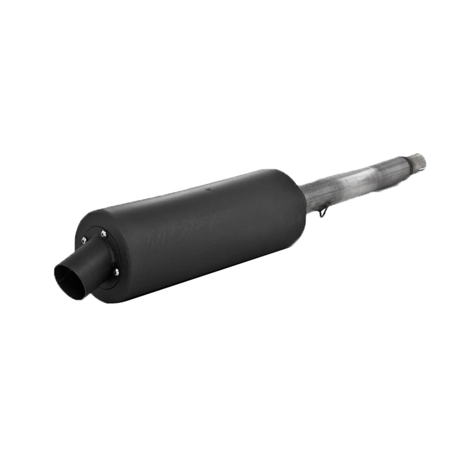 MBRP ATV Slip On Straight Core Muffler Exhaust AT-6407SP, Moderate Sound, Black Coated Aluminized Steel, Fits Yamaha YFM 400 Kodiak 4x4 2000-2002