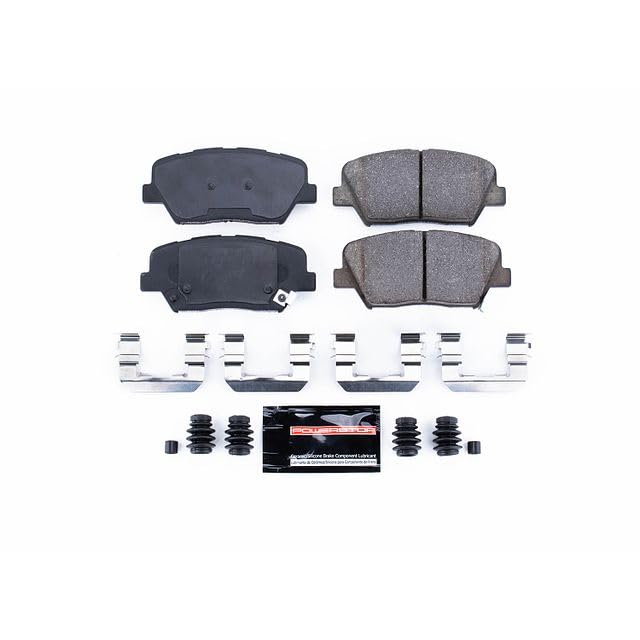 Power Stop Z23-1432 Z23 Evolution Sport Carbon Fiber Infused Ceramic Brake Pads with Hardware For 2012-2017 Azera | 2010-2012 Santa Fe | 2013-2018 Santa Fe Sport | 2011-2020 Sorento