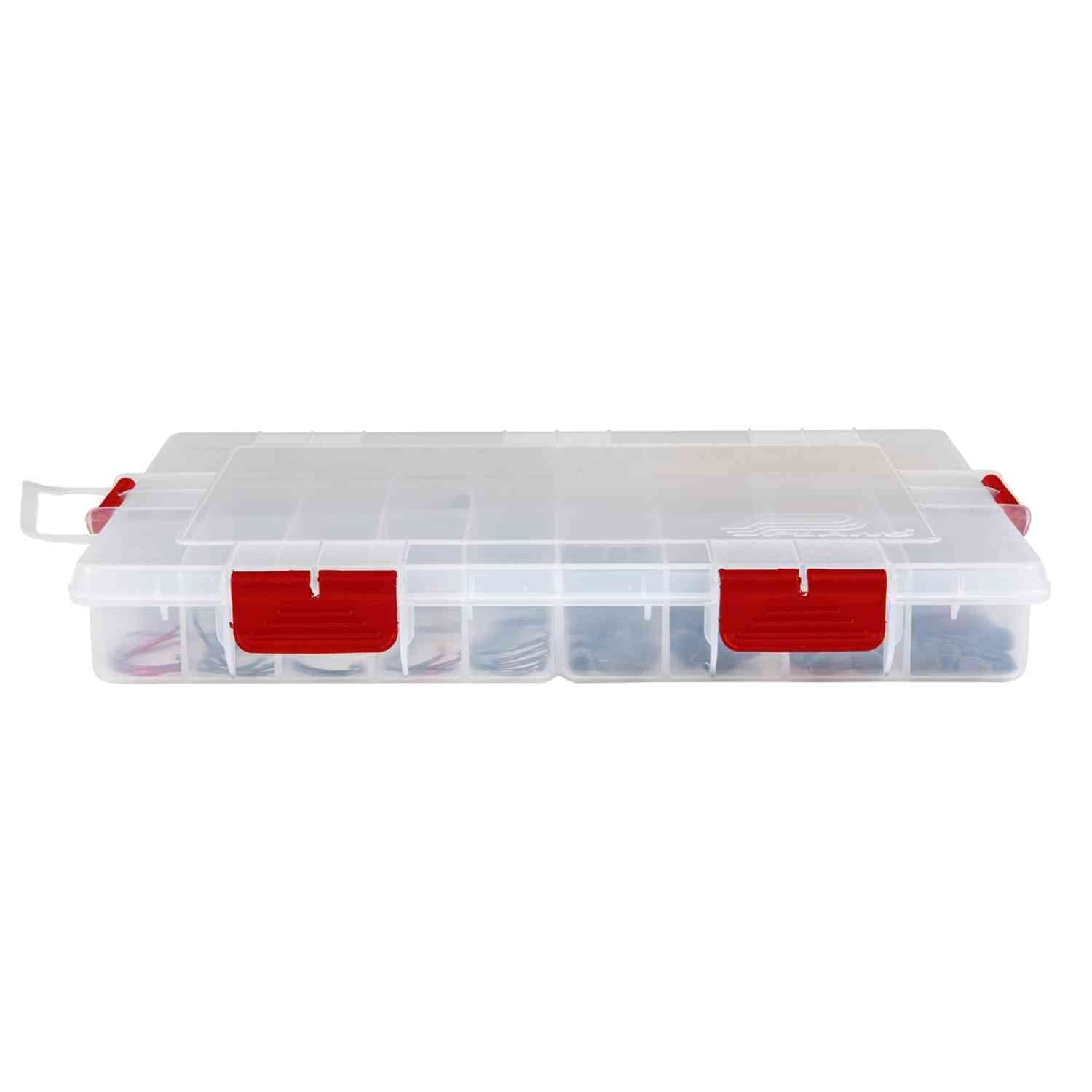 Plano Terminal Rustrictor Stowaway, Premium Tackle Storage with Rust Prevention, Clear, Transparent/Red