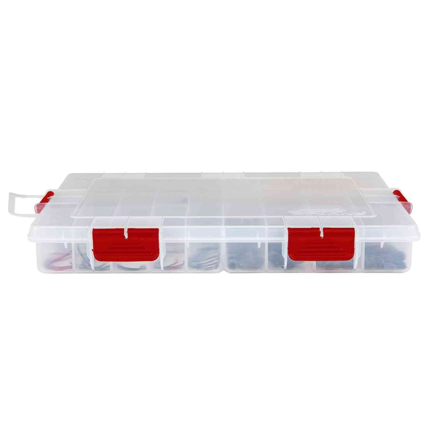 Plano Terminal Rustrictor Stowaway, Premium Tackle Storage with Rust Prevention, Clear, Transparent/Red
