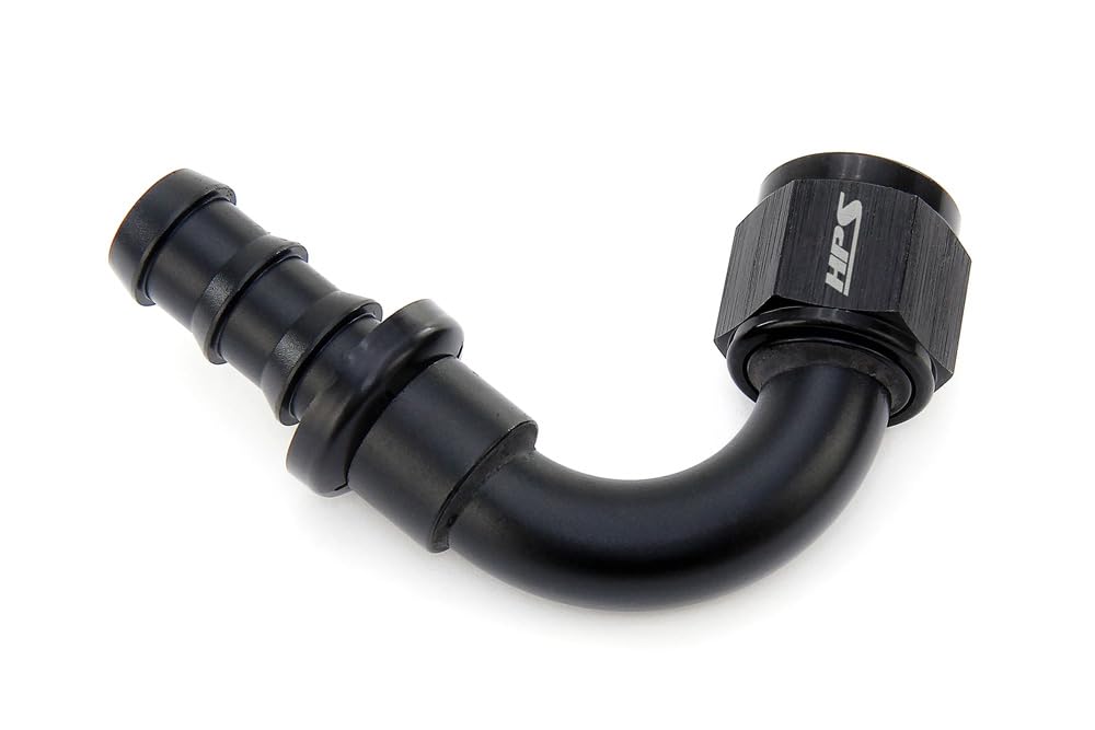 120 Degree HPS Performance -12 Push-On Aluminum AN Hose End, 150-1212
