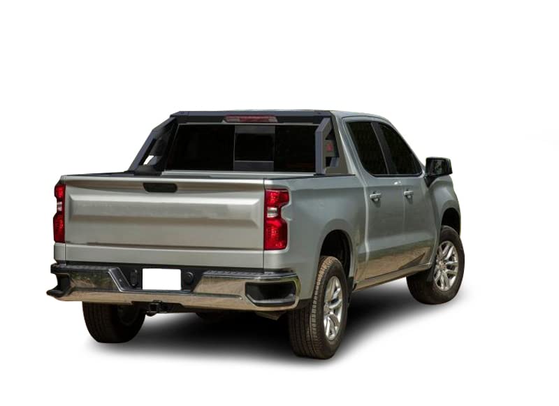 Armour BLACK HORSE Roll Bar Matte Black Compatible with 2001-2006 Chevrolet Silverado 3500|2007-2022 Chevrolet Silverado 3500 HD-RB-AR1B