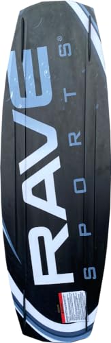 Rave Sports Wakeboard and Bindings Package Freestyle with Striker Boots, Blue/Black