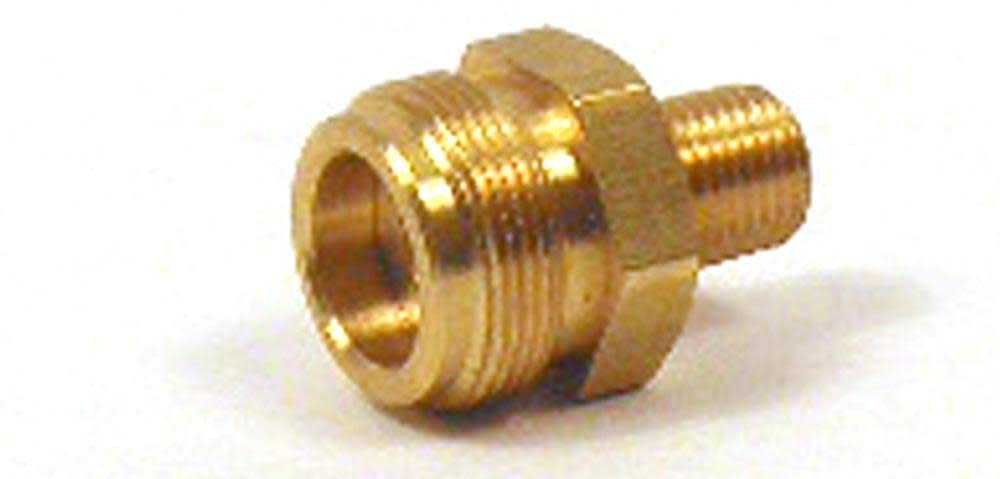 1 In.-20 MR. HEATER MTCT x 1/4 In. MPT Brass LP Cylinder Adapter
