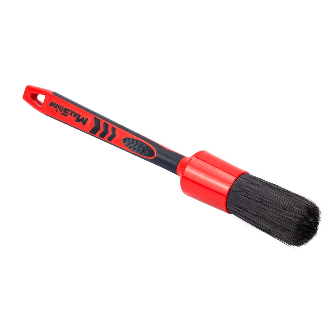 Maxshine #14 Large Universal Detailing Brush – Black Classic with Soft Synthetic Bristles – Durable, High-Density Brush for Interior, Exterior, Leather Seats, Engine Bay & Wheels