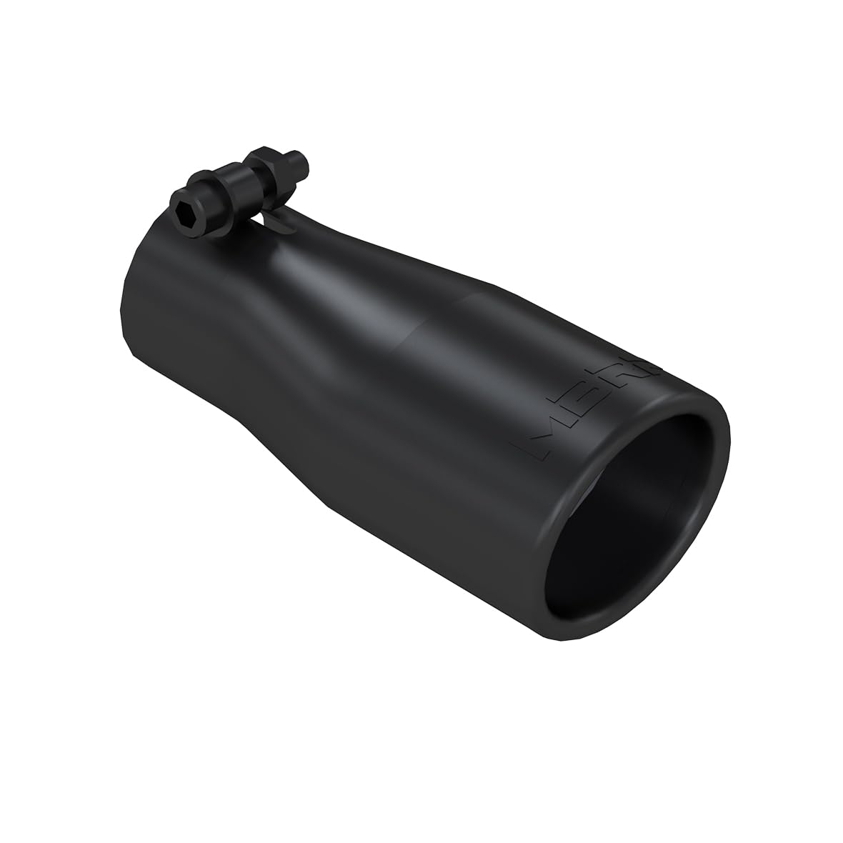 Black MBRP Exhaust Tip T5116BLK (3.75" O.D., Oval, 2.5" Inlet, 7 1/16" Length)