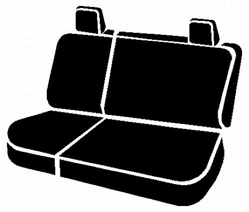 Custom Fit Fia TR42-97 BLACK Rear Seat Cover Split Seat 60/40 - Saddle Blanket, (Black)