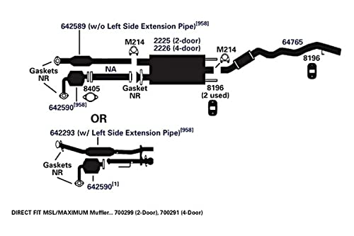 700291 AP Exhaust Products Muffler Exhaust