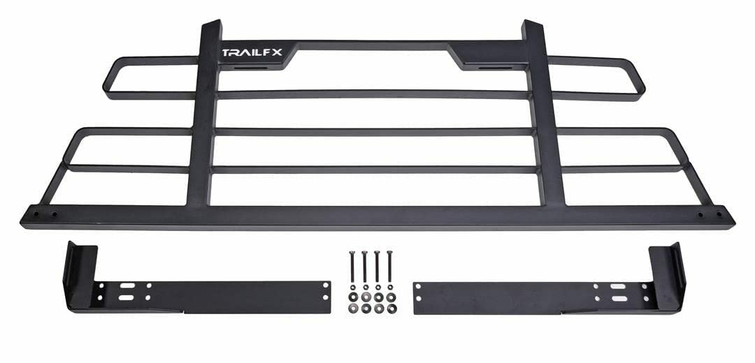 Trailfx Headache Rack Black Matte Powder-Coated Steel Frame Fits 2009–2020 Ford F-150 with Universal Mounting Kit Installation Not Compatible with Cross Bed Tool Box HR001B