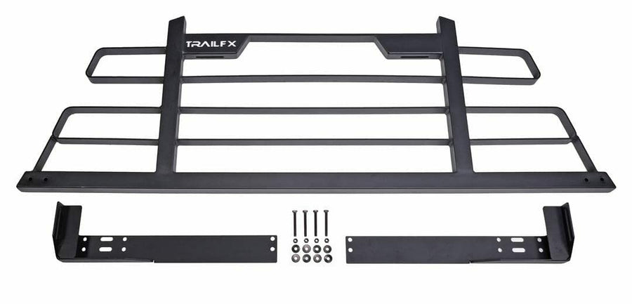 Trailfx Headache Rack Black Matte Powder-Coated Steel Frame Fits 2009–2020 Ford F-150 with Universal Mounting Kit Installation Not Compatible with Cross Bed Tool Box HR001B