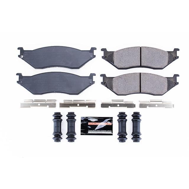 Power Stop Z23-777 Z23 Evolution Sport Carbon Fiber Infused Ceramic Brake Pads with Hardware Front