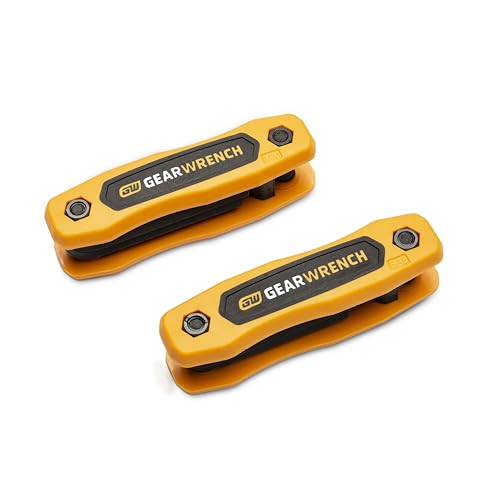17 Piece GEARWRENCH SAE/Metric Folding Hex Key Set - 83510
