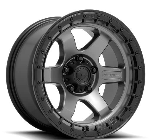 BLOCK D756 17x9, Bolt Pattern: 6x4.5/, Offset: 1, MATTE BLACK MACHINED DOUBLE DARK TINT, set of 1