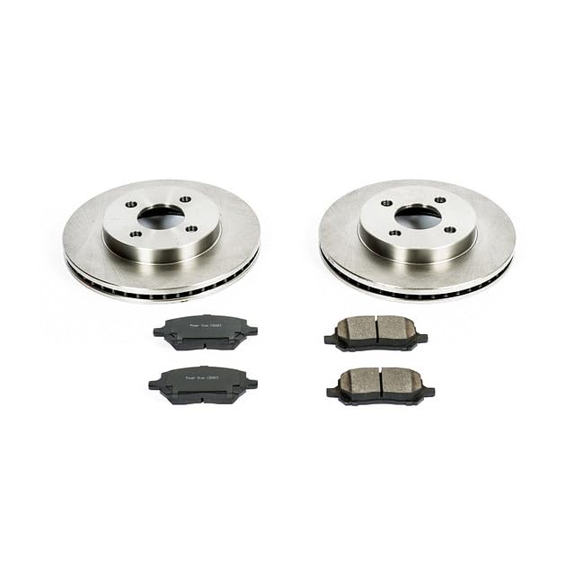 POWERSTOP Autospecialty KOE1604 Front Replacement Brake Kit-OE Brake Rotors & Ceramic Brake Pads