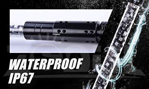 Race Sport 5 Foot Long RS8185FT ColorADAPT Chasing RGB Multi Color Whip with Remote Control and Over 150 Plus Patterns