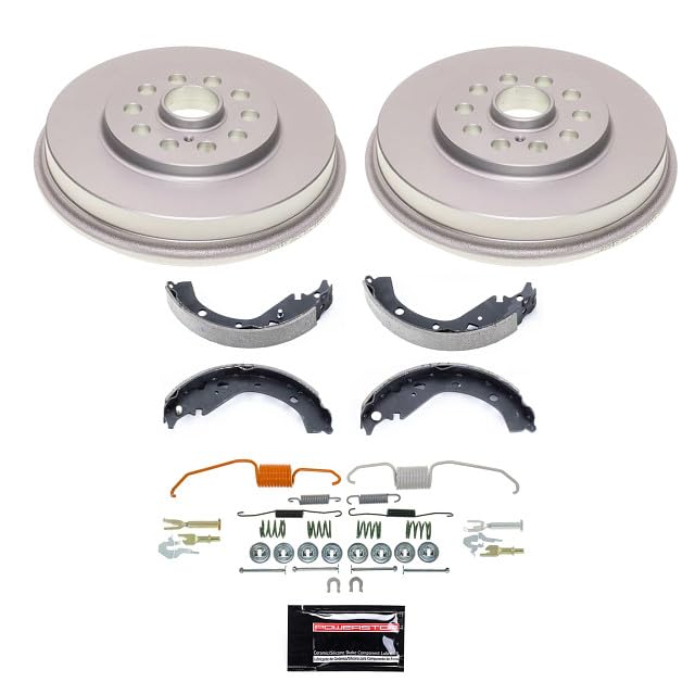 Rear POWERSTOP Stock Replacement Drum and Shoe Kit For Pontiac Vibe 2003-2006 [Vehicle Specific]