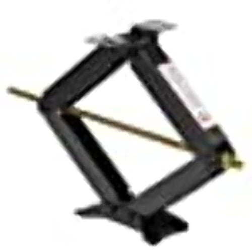 Leveling Jack Husky Towing 72139 Replacement Scissor Mechanical, 7500 lb Capacity 24 Inch Lift Black Powder Coated Steel Without Handle Single