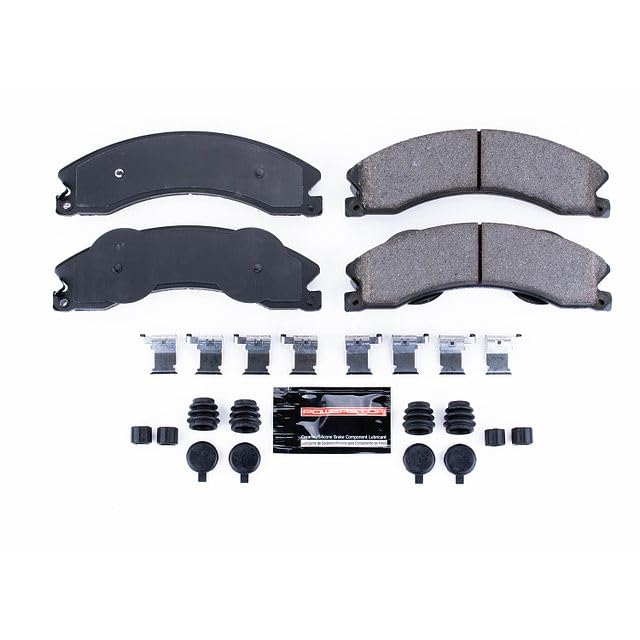 Power Stop Z23-1411 Z23 Evolution Sport Carbon Fiber Infused Ceramic Brake Pads with Hardware Front