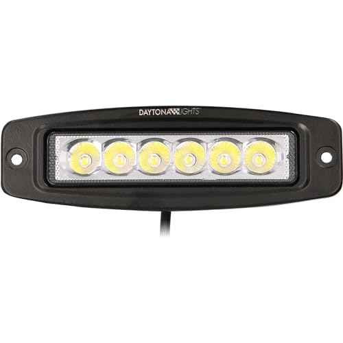6 LED Daytona Lights Flush Mount Driving Lights (Spot) – 2 Pack