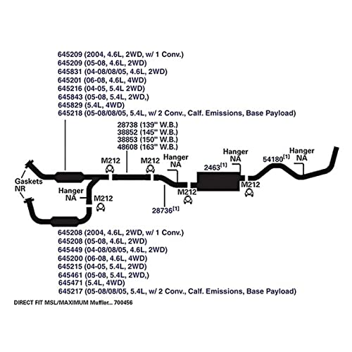 Exhaust Pipe AP Exhaust Products 28736