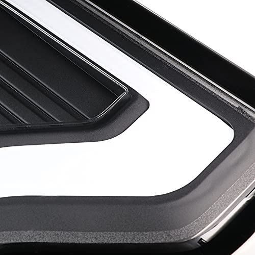 Black Tail Lights w/LED Bar SPEC-D TUNING Compatible with 2015-2017 Ford F-150, Left + Right Pair Assembly