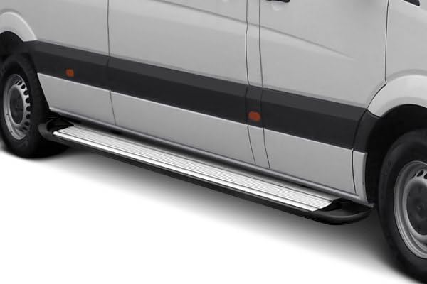 Silver Black Horse Off Road Aluminum Transporter Running Boards TR-F391S